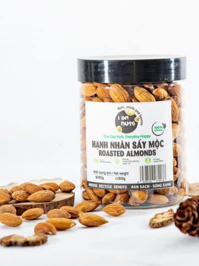 Hạnh Nhân Sấy Mộc - Roasted unsalted Almonds