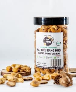 Hạt Điều Rang Muối Tách Lụa - No skin Salted Cashews 400gram